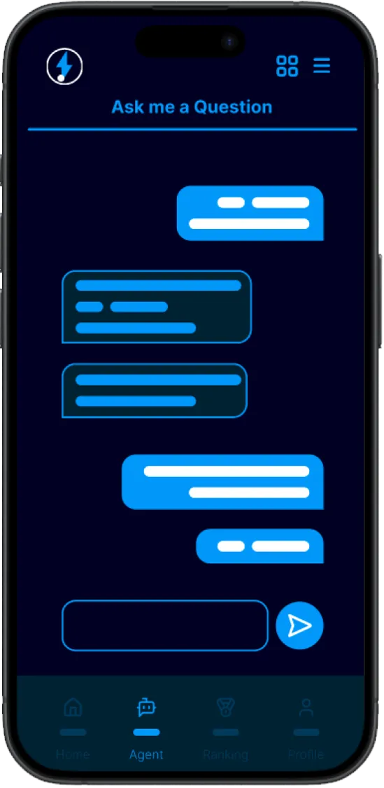 AI-agent chat screens